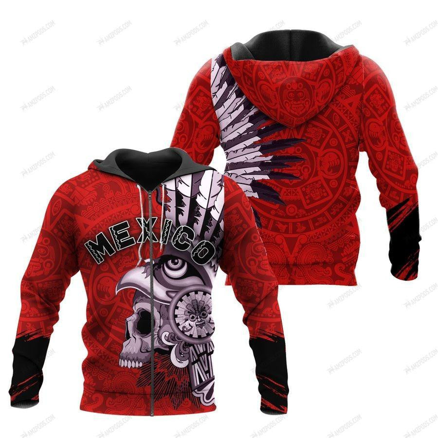 Mexico Aztec Warrior  3D All Over Printed Shirts For Men and Women TA062303 - Amaze Style™-Apparel