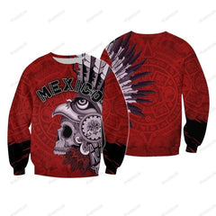 Mexico Aztec Warrior  3D All Over Printed Shirts For Men and Women TA062303 - Amaze Style™-Apparel