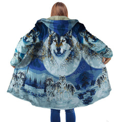 NATIVE WOLF HOODED COAT MP889 - Amaze Style™-Apparel