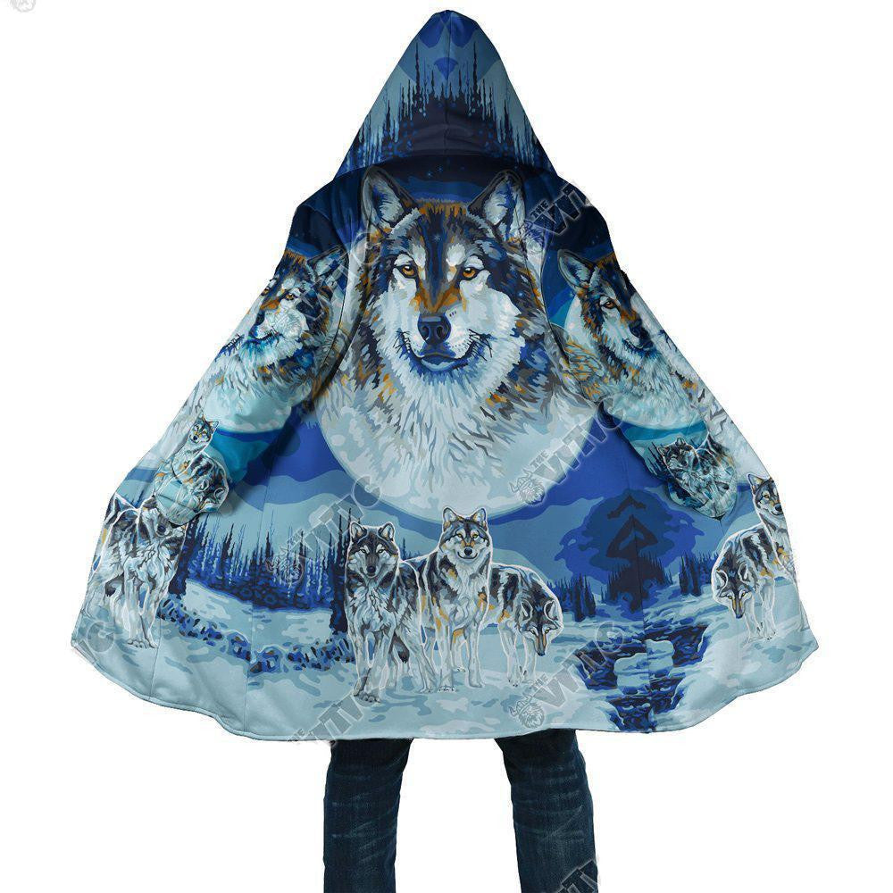 NATIVE WOLF HOODED COAT MP889 - Amaze Style™-Apparel