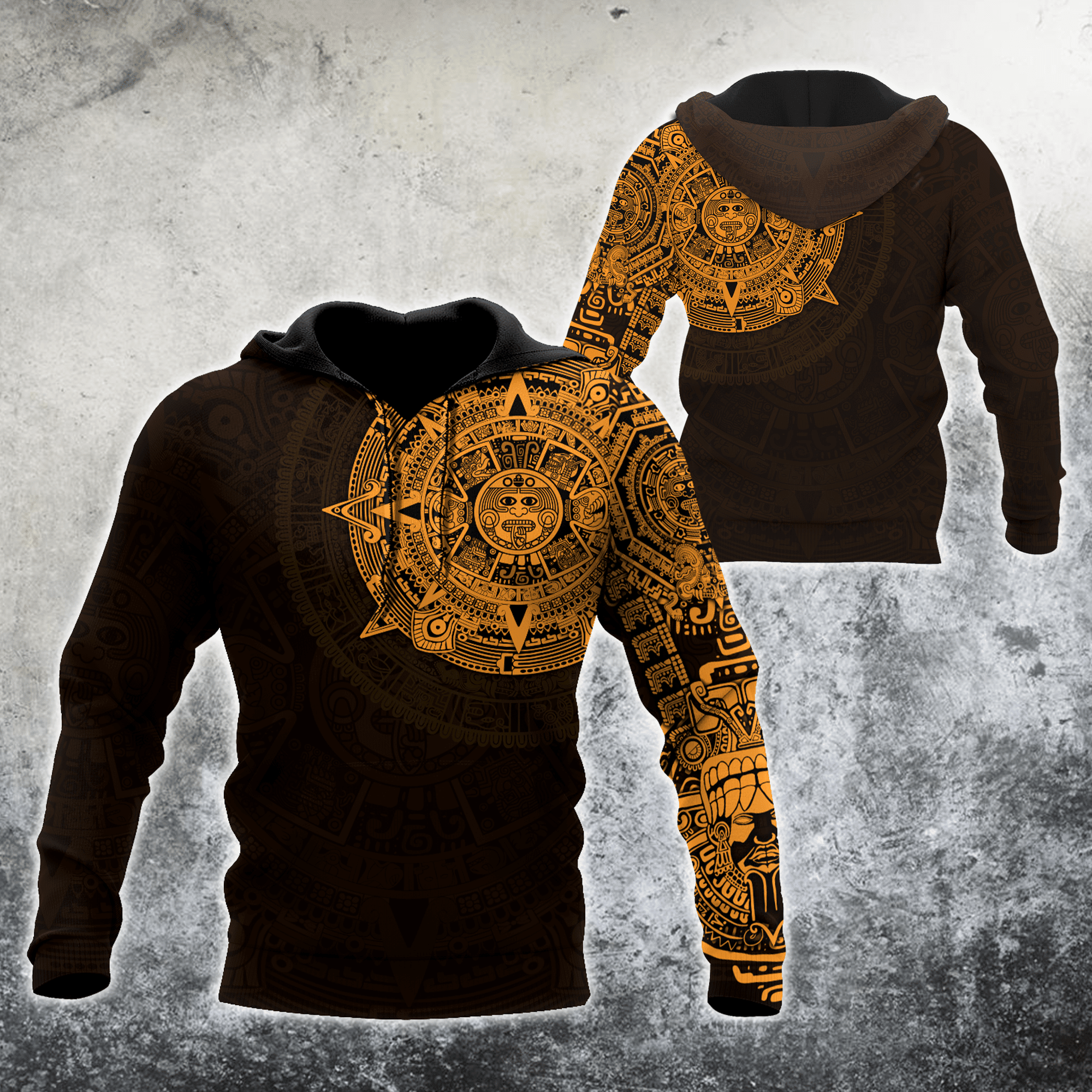 Aztec Mexico 3D All Over Printed Hoodie JJ no1 - Amaze Style™