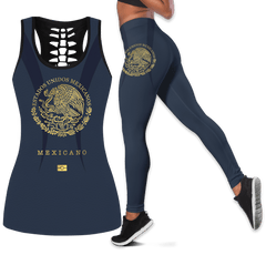 Mexicano Mexico Passport Style Combo Legging+ Tank Top - Amaze Style™