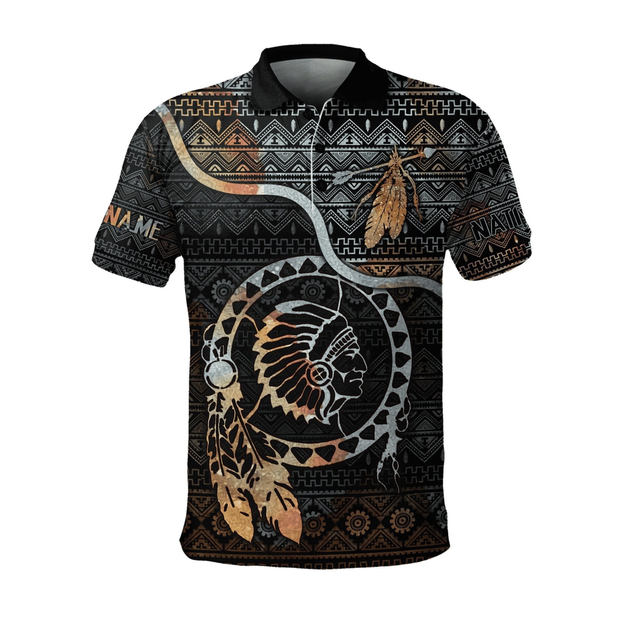 Cusomized Name Native American 3D All Over Printed Unisex Shirts - Amaze Style™