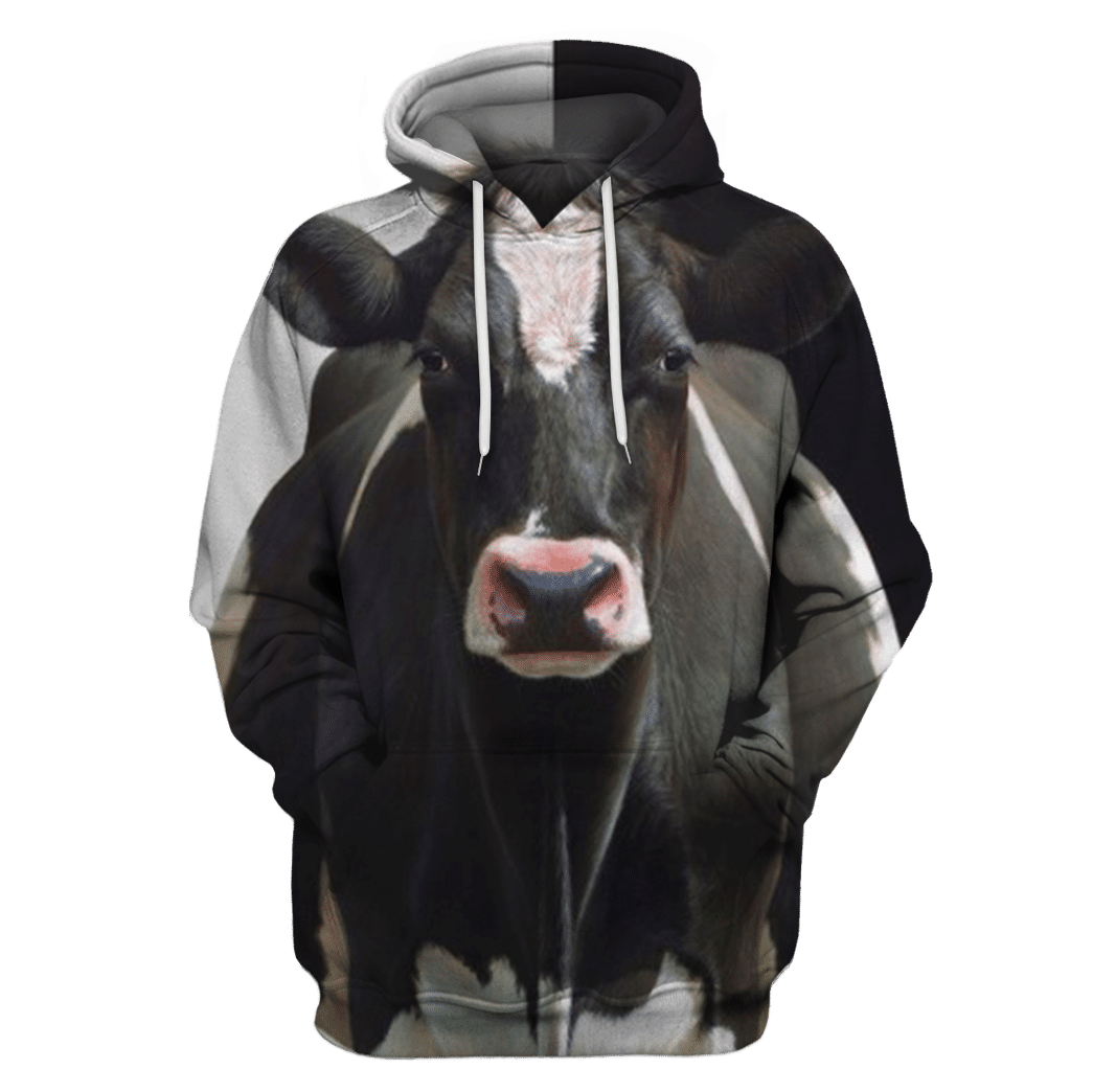 3D All Over Print Cow Clothes <Black> - Amaze Style�?�