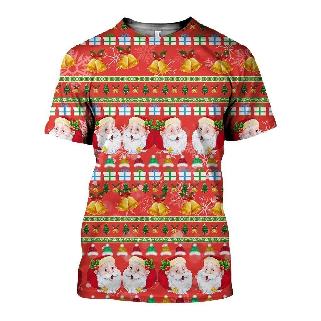 3D All Over Printed Santa Ugly Christmas Shirts and Shorts - Amaze Style�?�