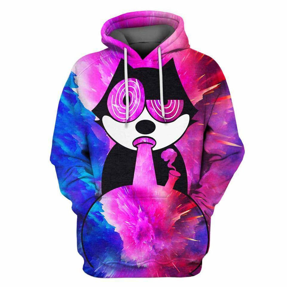 3D All Over Print Gato Felix Hoodie - Amaze Style�?�