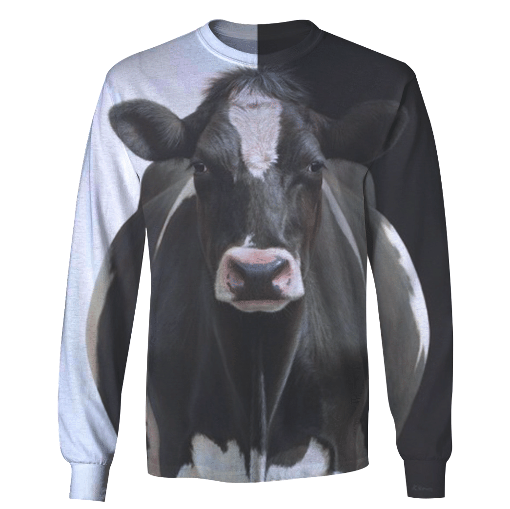 3D All Over Print Cow Clothes <Black> - Amaze Style�?�