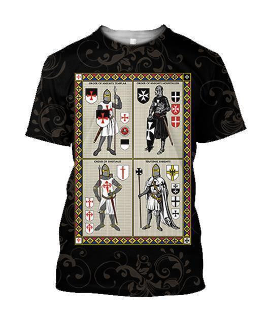 3D All Over Printed Four Types Of Knight Shirts and Shorts - Amaze Style�?�