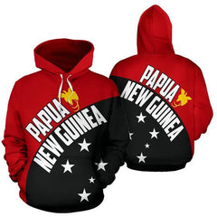 Papua New Guinea Hoodie Wave Flag Color NVD1117 - Amaze Style�?�-Apparel