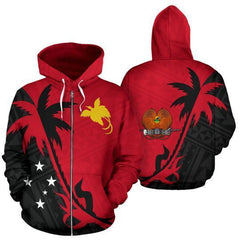 Papua New Guinea Coconut Tree Zip Up Hoodie ZIPNVD1124 - Amaze Style�?�