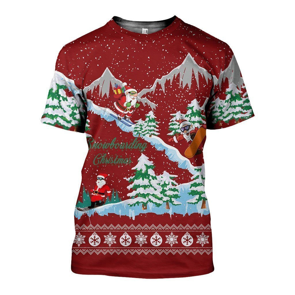 3D All Over Printed Snowboarding Christmas - Amaze Style�?�