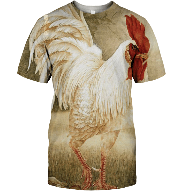 3D All Over Print Painting Rooster Shirt - Amaze Style�?�-Apparel