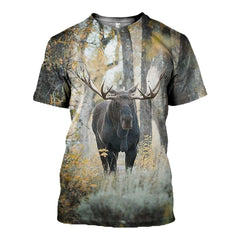 3D All Over Printed Moose Hunting Art Shirts - Amaze Style�?�