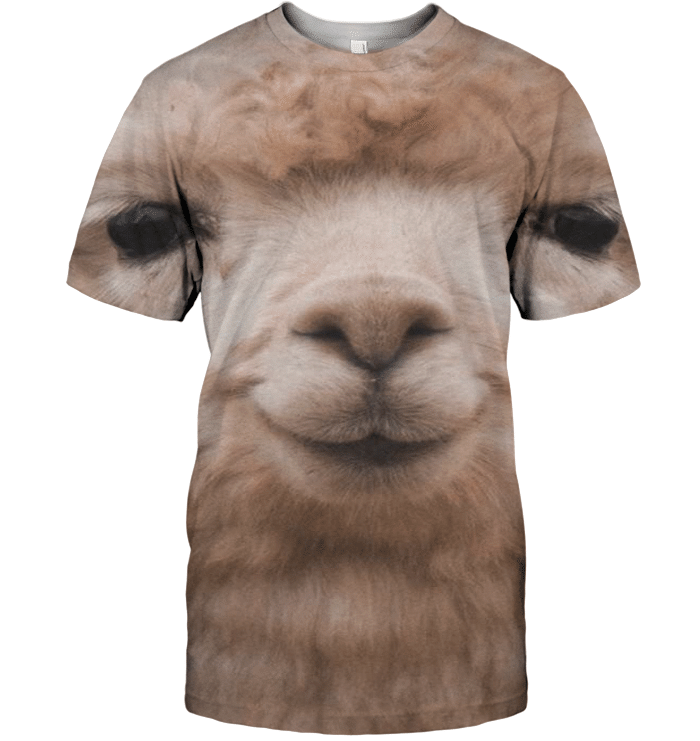 3D All Over Print Llama Face Shirt - Amaze Style�?�