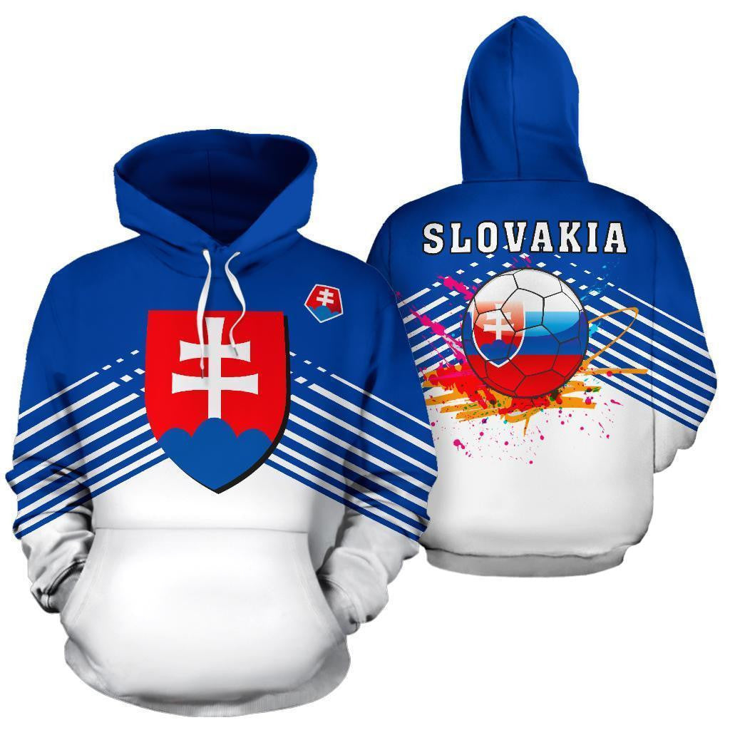 Slovakia Sport Flag Hoodie - Stripes Style 02 - J4 - Amaze Style�?�