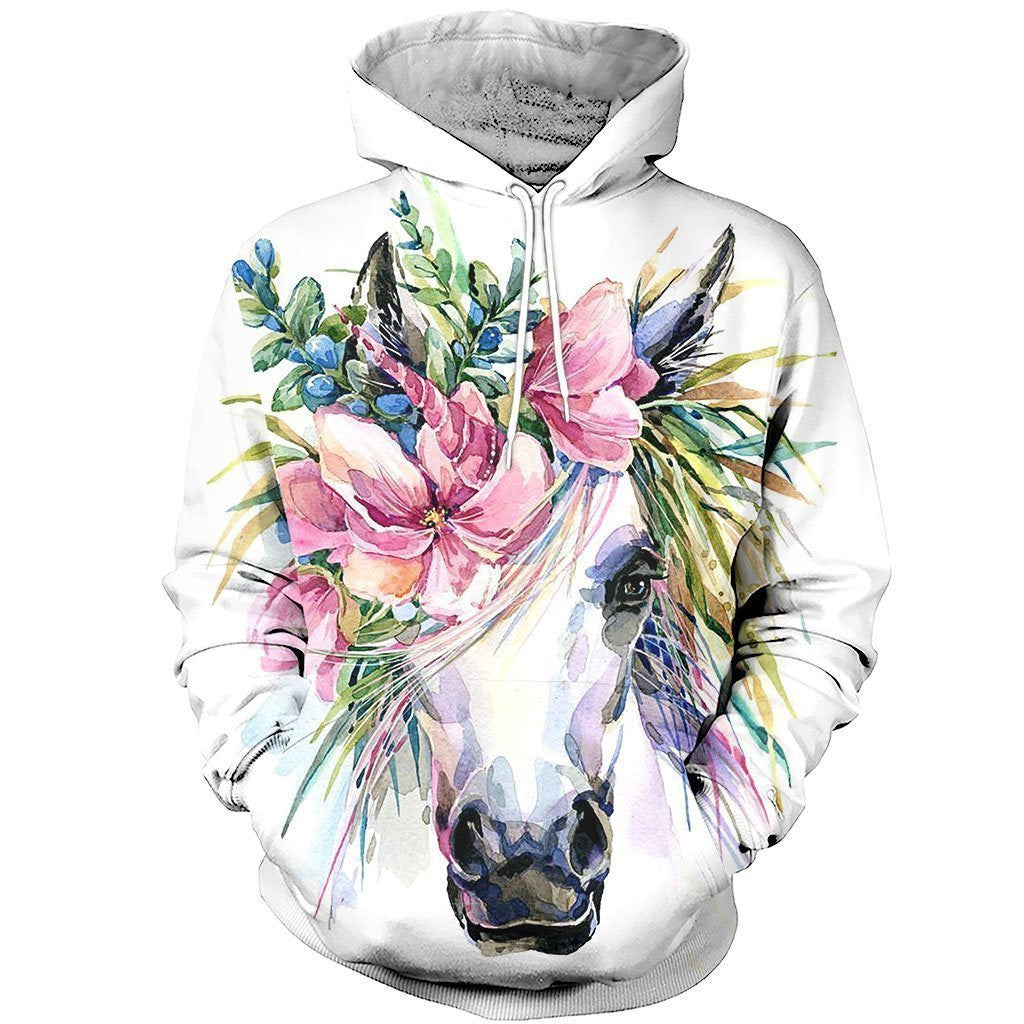 3D All Over Printed Unicorn and Flower Art Shirts and Shorts - Amaze Style�?�