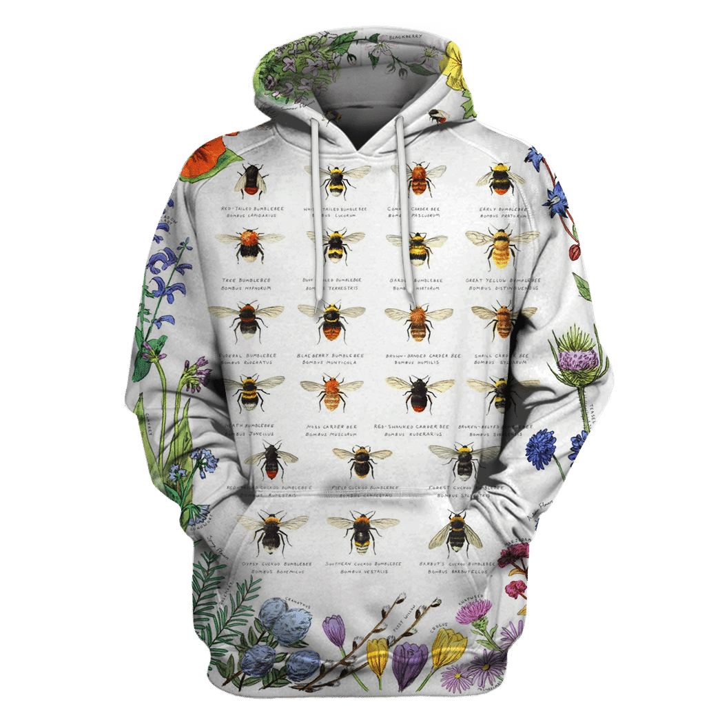 3D All Over Print Bees Hoodie - Amaze Style�?�