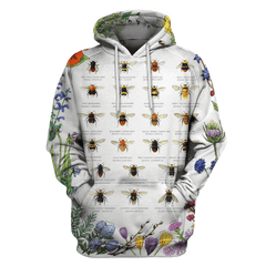 3D All Over Print Bees Hoodie - Amaze Style�?�