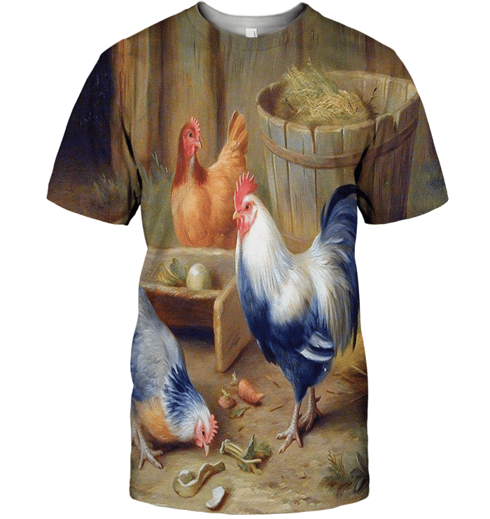 3D All Over Print Painting Chicken Family Shirt - Amaze Style�?�