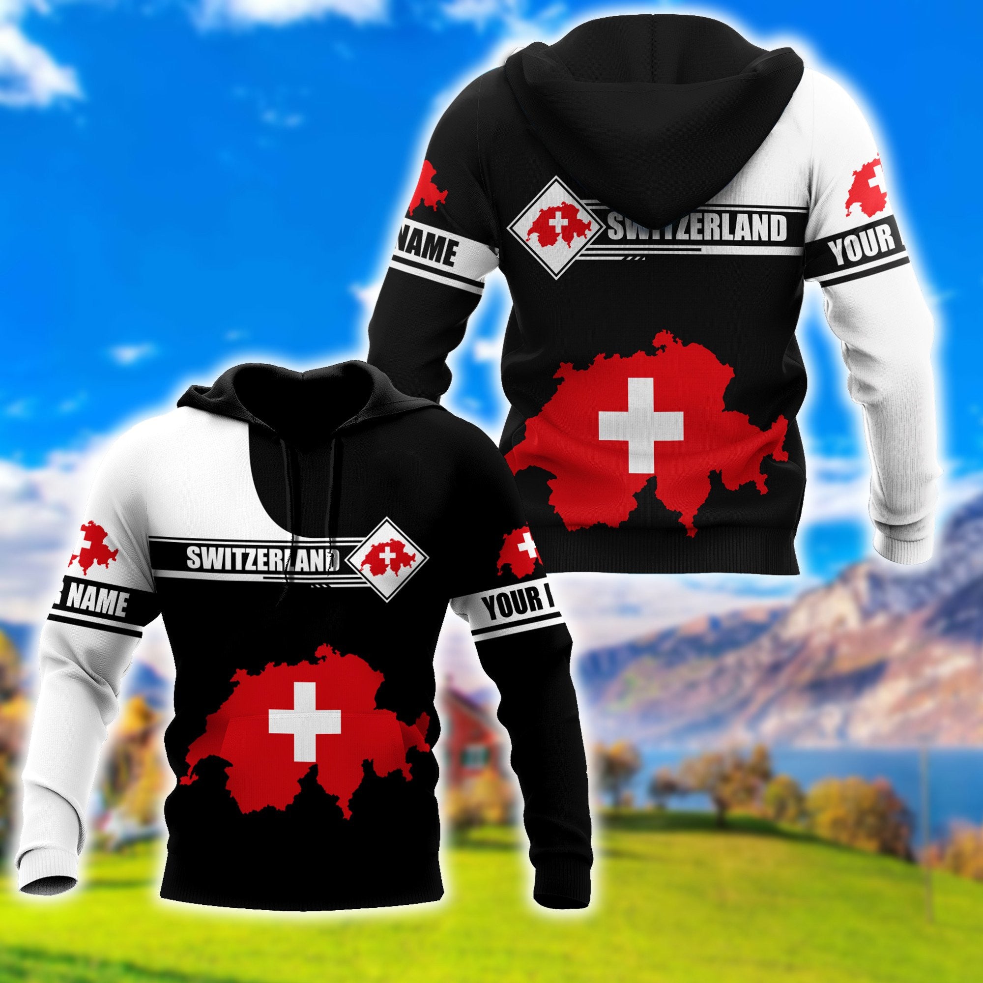 Switzerland Hoodie 3D All Over Printed Unisex Hoodie - Amaze Style�?�