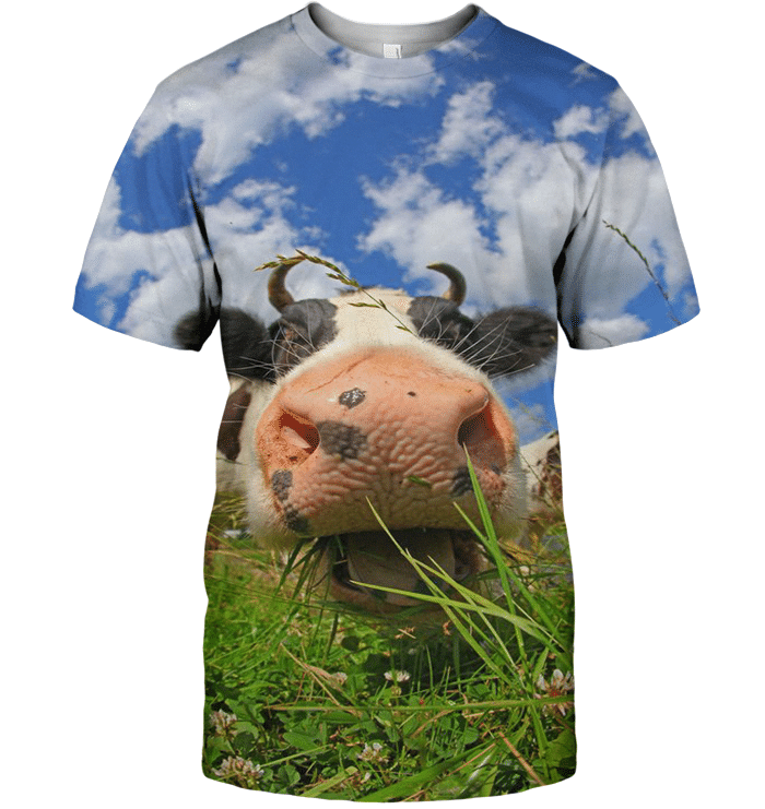 3D All Over Print Lovely Cow Face Shirt - Amaze Style�?�-Apparel