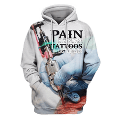 3D All Over Print Tattoo Hoodie - Amaze Style�?�