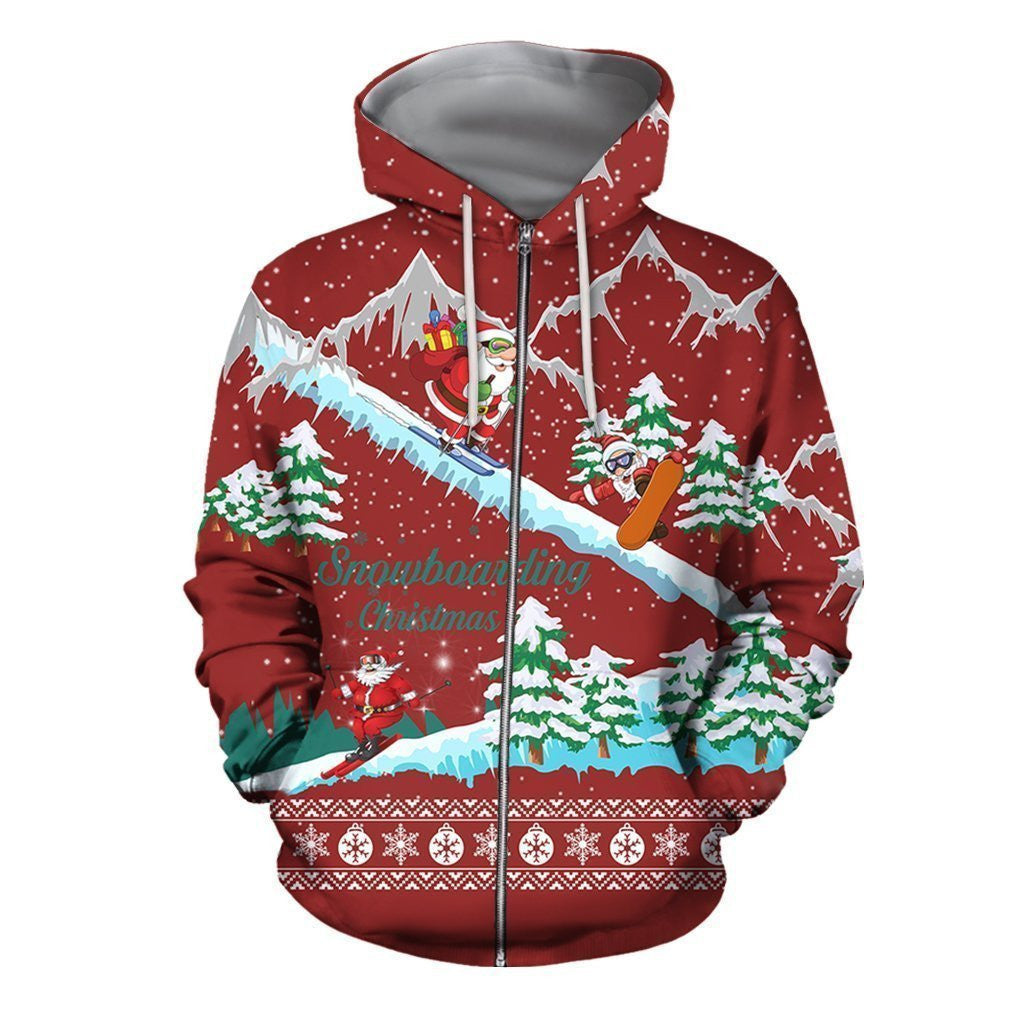 3D All Over Printed Snowboarding Christmas - Amaze Style�?�