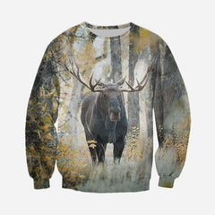 3D All Over Printed Moose Hunting Art Shirts - Amaze Style�?�