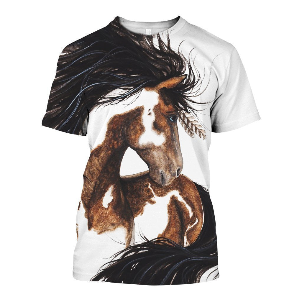 3D All Over Printed Boho Horse Shirts and Shorts - Amaze Style�?�