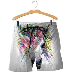 3D All Over Printed Unicorn and Flower Art Shirts and Shorts - Amaze Style�?�