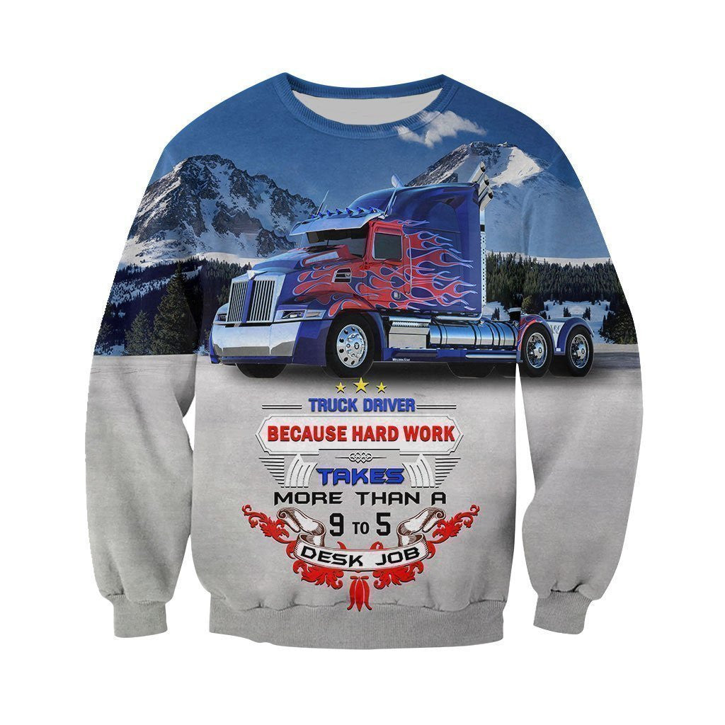 3D All Over Printed Truck Driver 9 to 5 Driver Shirts and Shorts - Amaze Style�?�