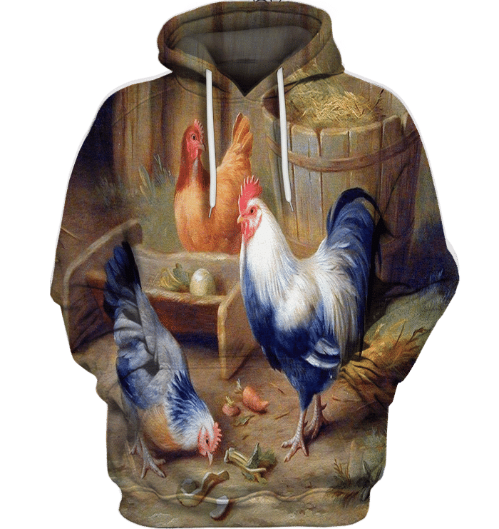 3D All Over Print Painting Chicken Family Shirt - Amaze Style�?�