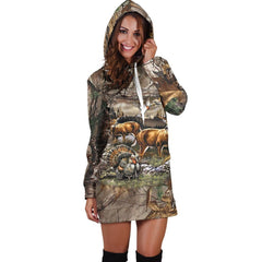 Women's Hoodie Dress - Hunting - Amaze Style�?�