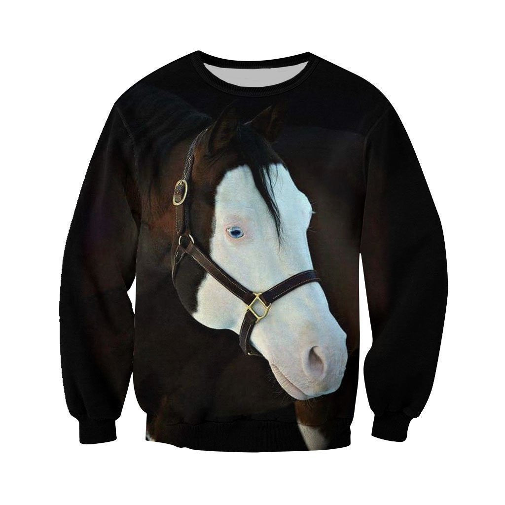 3D All Over Printed White Face Horse Shirts and Shorts - Amaze Style�?�