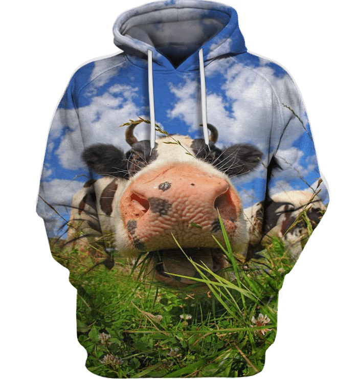 3D All Over Print Lovely Cow Face Shirt - Amaze Style�?�-Apparel