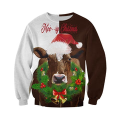 3D All Over Printed Dairy Cow Christmas art Shirts - Amaze Style�?�