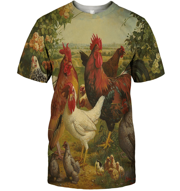 3D All Over Print Beauty Chicken Shirt - Amaze Style�?�