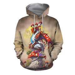 3D ALL OVER PRINTED MUSHROOM DRAGON SHIRTS - Amaze Style�?�