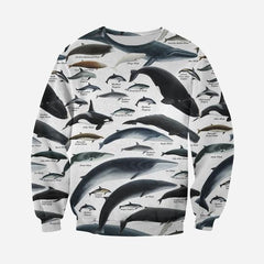 3D ALL OVER PRINTED WHALES DOLPHINS SHIRTS AND SHORTS - Amaze Style�?�