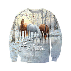 3D All Over Printed Winter Horses Shirts - Amaze Style�?�