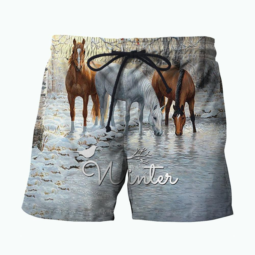 3D All Over Printed Winter Horses Shirts - Amaze Style�?�