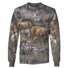 3D All Over Print Deer Hunting Shirt - Amaze Style�?�