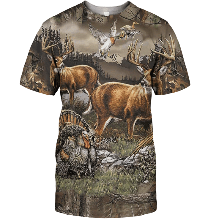 3D All Over Print Deer Hunting Shirt - Amaze Style�?�