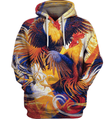 3D All Over Print Painting Chicken Shirt - Amaze Style�?�