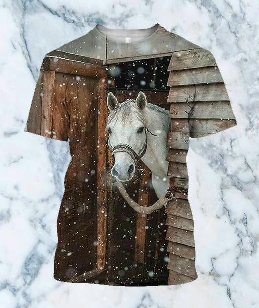 3D All Over Printed Horse Christmas Shirts and Shorts - Amaze Style�?�