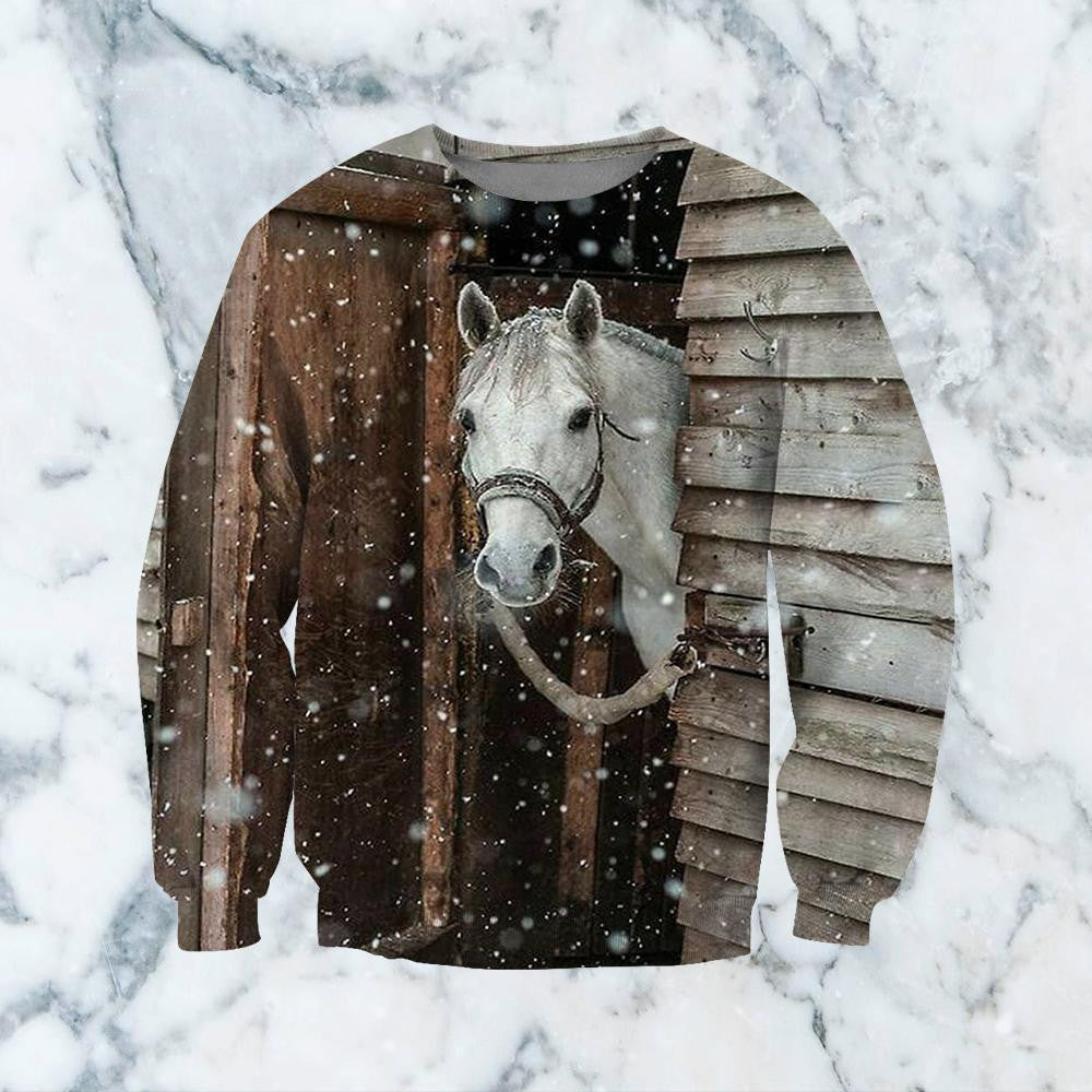 3D All Over Printed Horse Christmas Shirts and Shorts - Amaze Style�?�