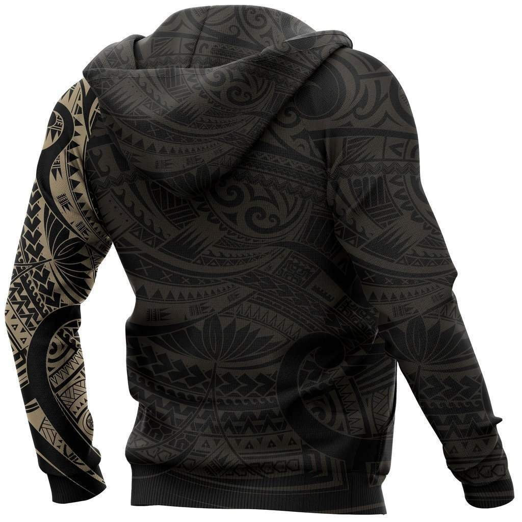 Maori Tattoo Style All Over Hoodie Golden Version HC1206 - Amaze Style�?�-Apparel