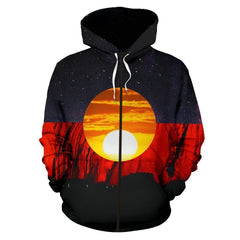 Australia Koori Kangaroo Aboriginal Flag�?� All Over Print Hoodies HC - Amaze Style�?�-Apparel