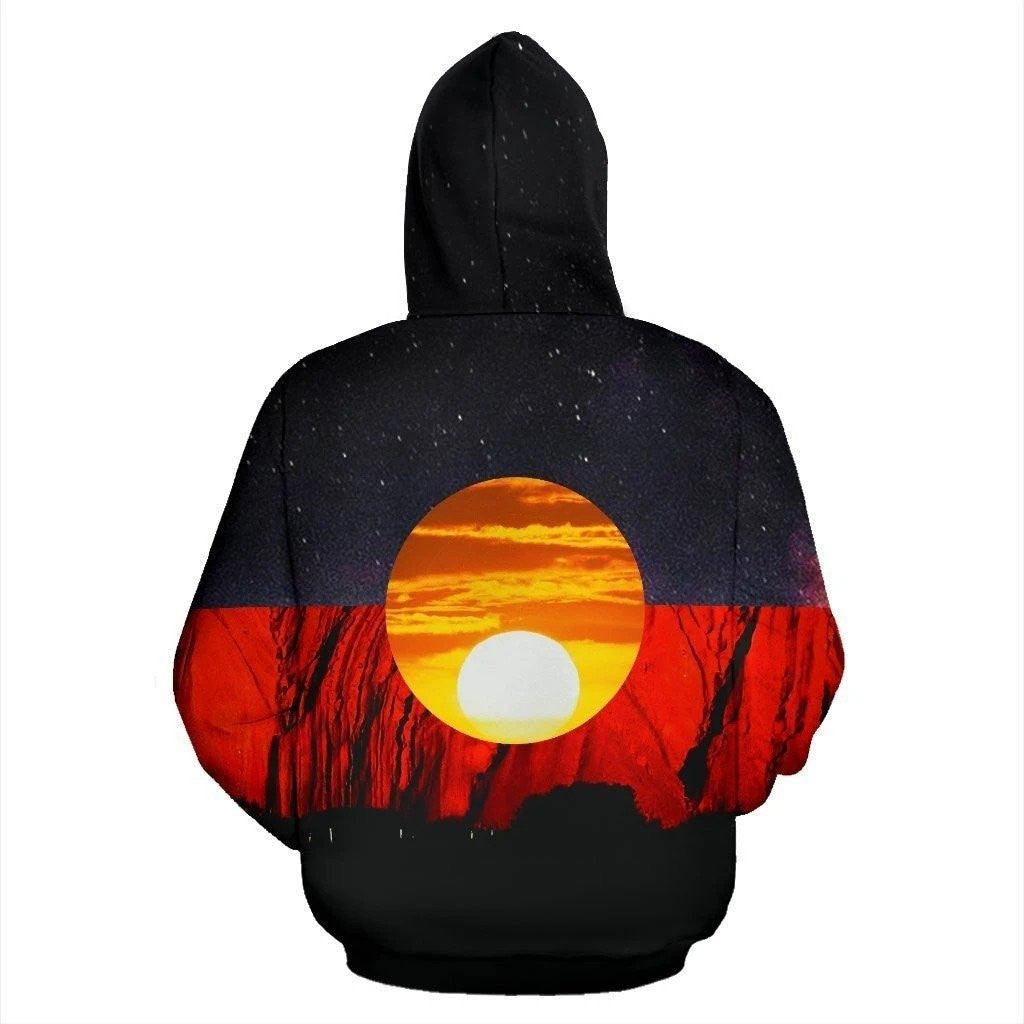 Australia Koori Kangaroo Aboriginal Flag�?� All Over Print Hoodies HC - Amaze Style�?�-Apparel