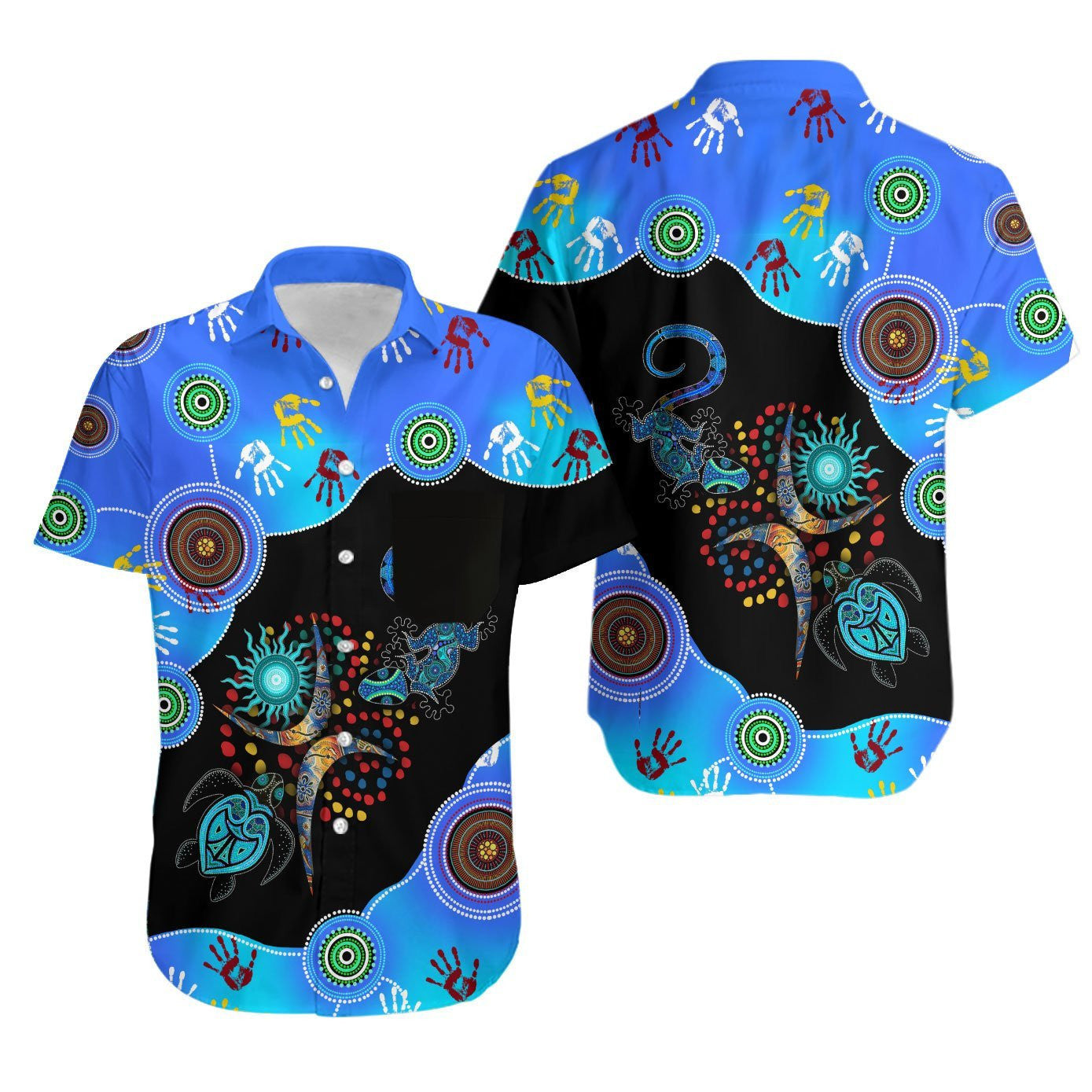 Aboriginal Naidoc Week 2021 Blue Turtle Lizard Baseball Shirt - Amaze Style�?�